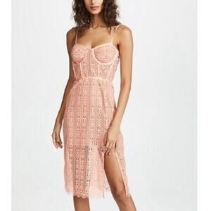 For Love & Lemons Dakota Lace Midi Dress